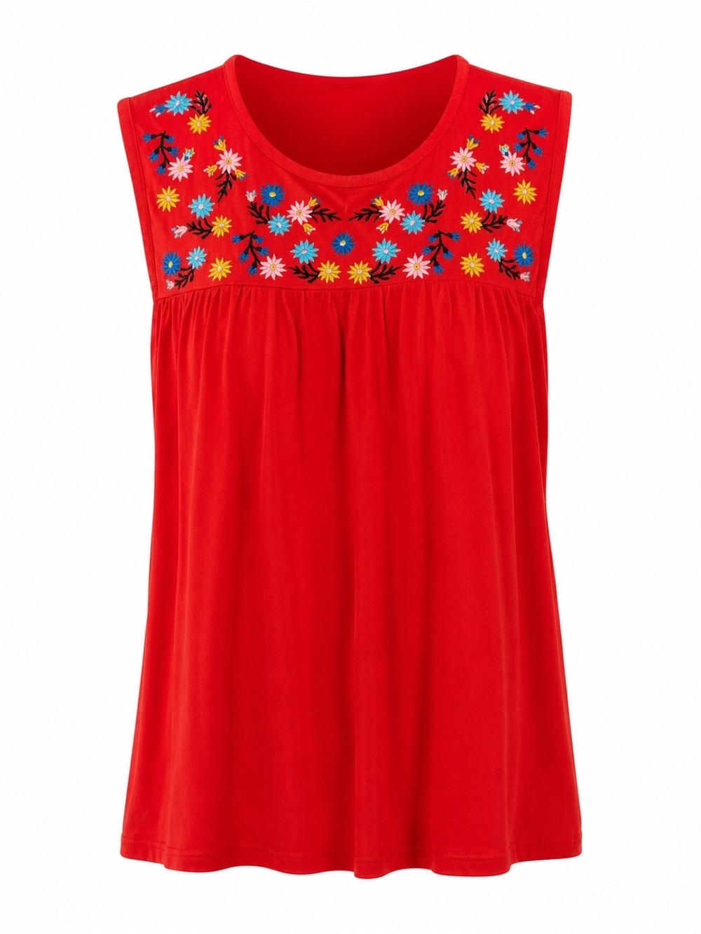 J Crew Factory embroidered floral top, medium